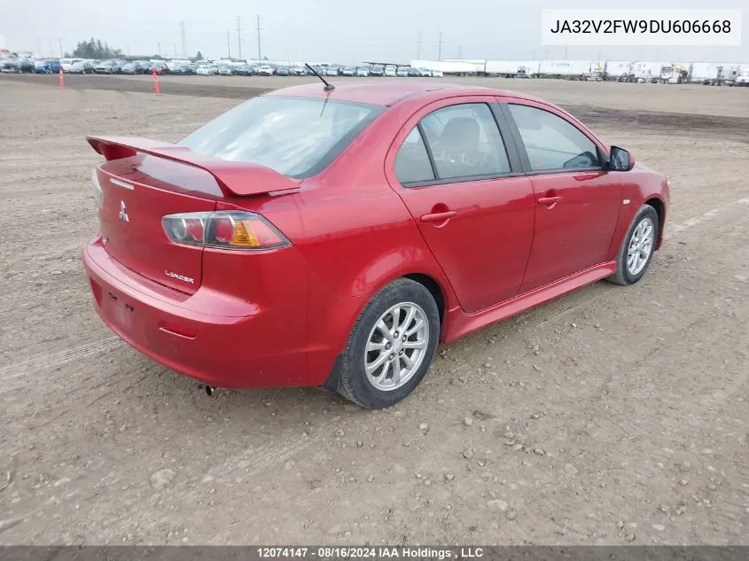 2013 Mitsubishi Lancer Se VIN: JA32V2FW9DU606668 Lot: 12074147