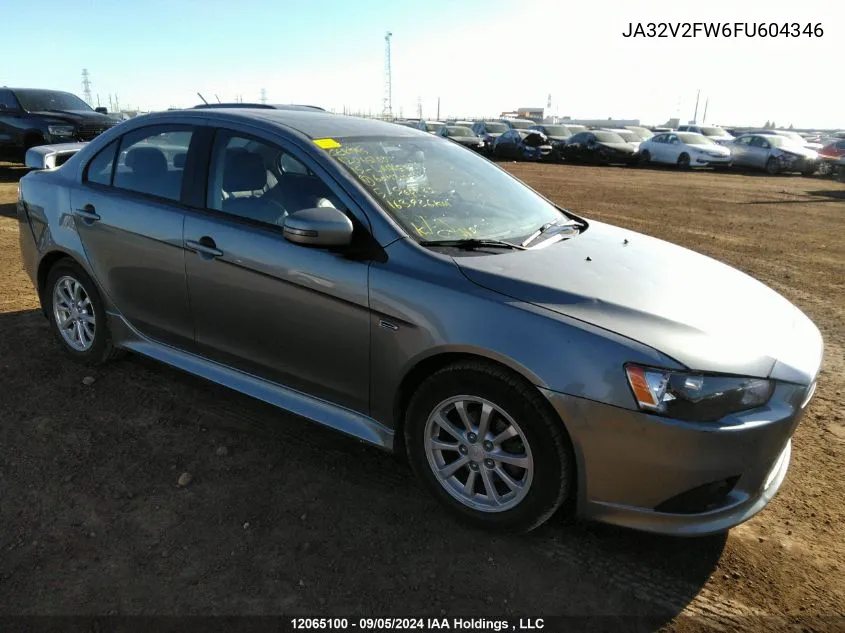 JA32V2FW6FU604346 2015 Mitsubishi Lancer