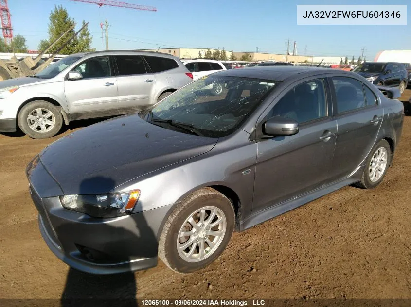 JA32V2FW6FU604346 2015 Mitsubishi Lancer