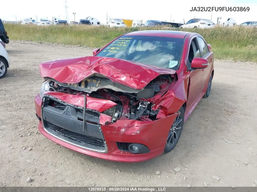 2015 Mitsubishi Lancer Es VIN: JA32U2FU9FU603869 Lot: 12078533