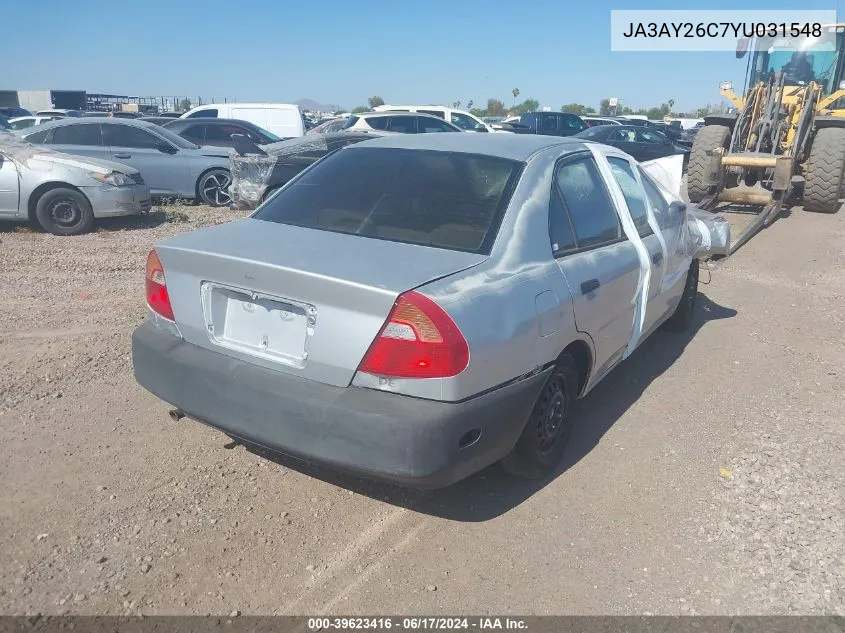 JA3AY26C7YU031548 2000 Mitsubishi Mirage De