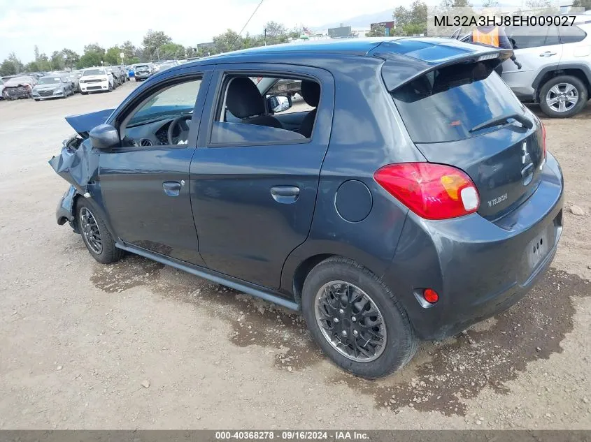 2014 Mitsubishi Mirage De VIN: ML32A3HJ8EH009027 Lot: 40368278