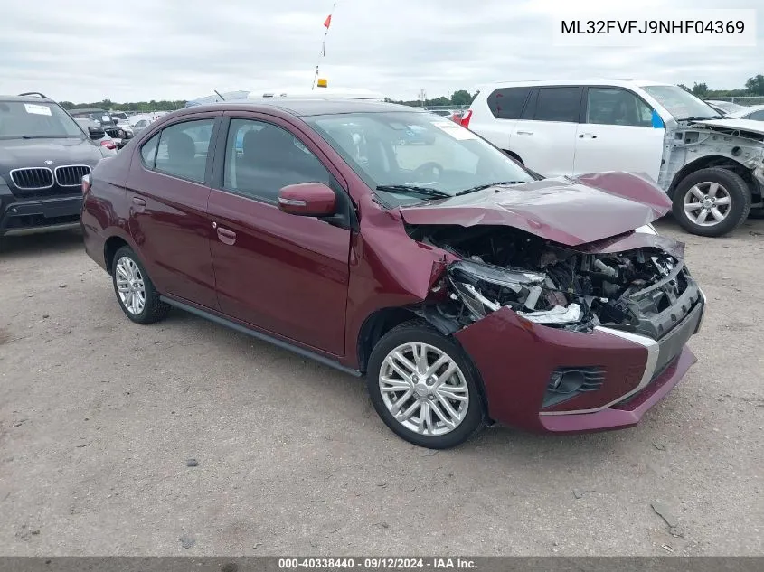 ML32FVFJ9NHF04369 2022 Mitsubishi Mirage G4 Se