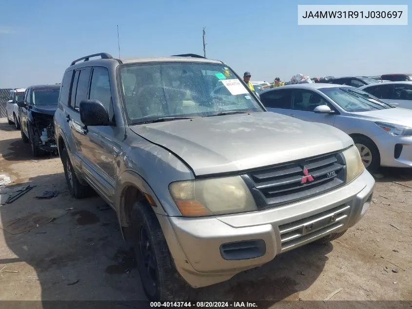 JA4MW31R91J030697 2001 Mitsubishi Montero Xls