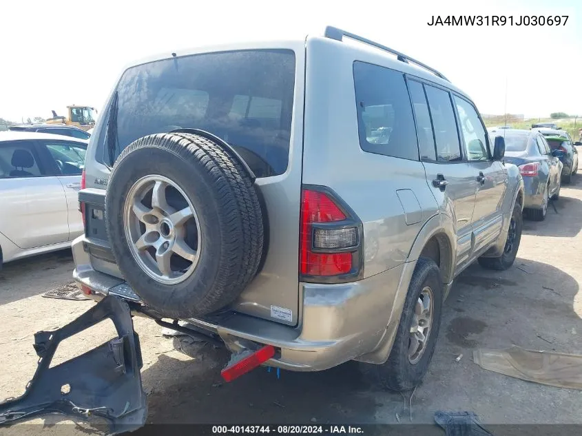 JA4MW31R91J030697 2001 Mitsubishi Montero Xls