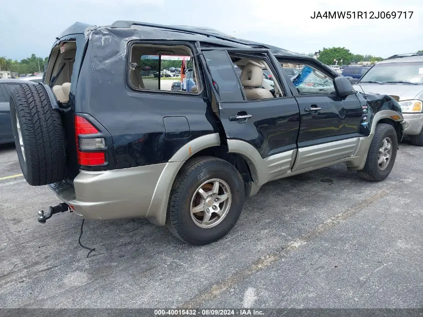 2002 Mitsubishi Montero Limited VIN: JA4MW51R12J069717 Lot: 40015432