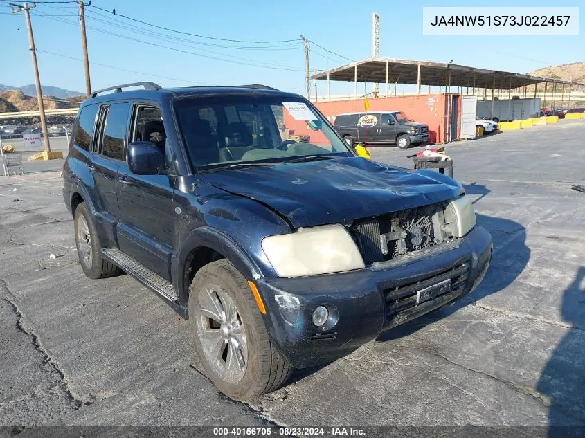 2003 Mitsubishi Montero 20Th Anniversary/Limited VIN: JA4NW51S73J022457 Lot: 40156705