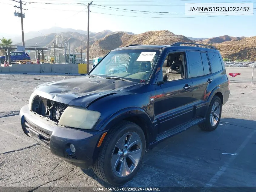 2003 Mitsubishi Montero 20Th Anniversary/Limited VIN: JA4NW51S73J022457 Lot: 40156705