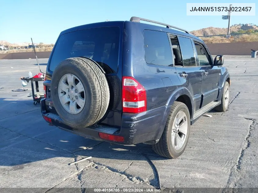 2003 Mitsubishi Montero 20Th Anniversary/Limited VIN: JA4NW51S73J022457 Lot: 40156705