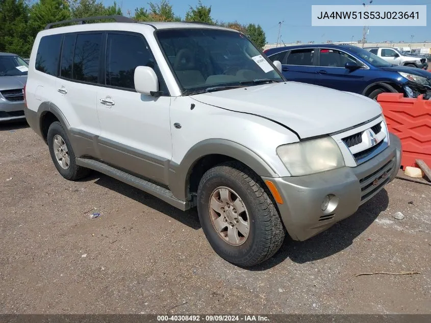 2003 Mitsubishi Montero 20Th Anniversary/Limited VIN: JA4NW51S53J023641 Lot: 40308492