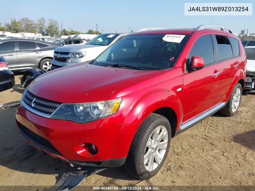 2009 Mitsubishi Outlander Se VIN: JA4LS31W89Z013254 Lot: 40340166