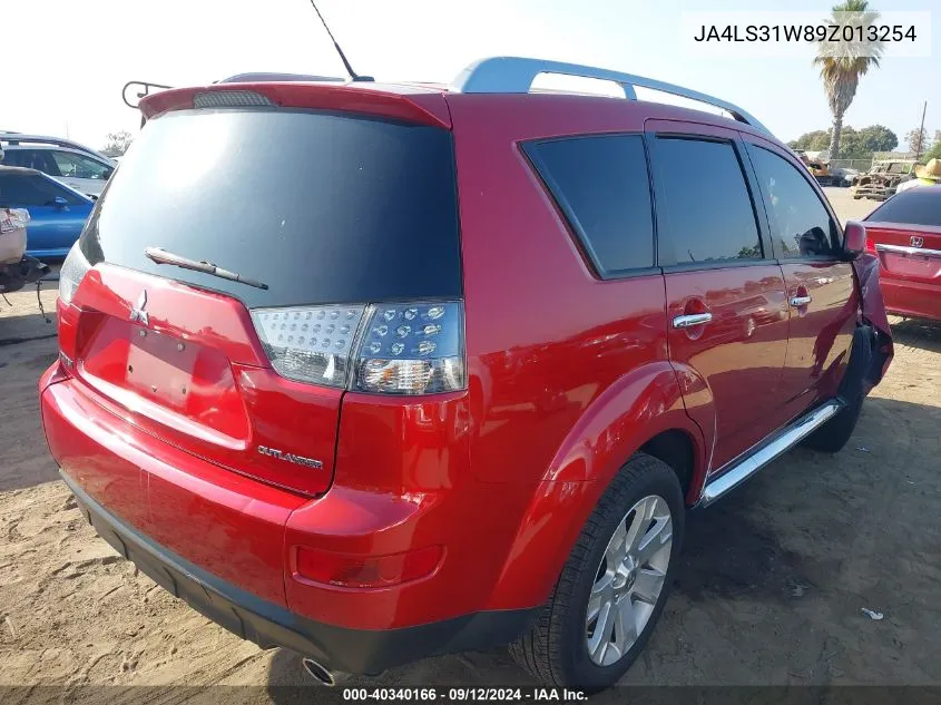 2009 Mitsubishi Outlander Se VIN: JA4LS31W89Z013254 Lot: 40340166