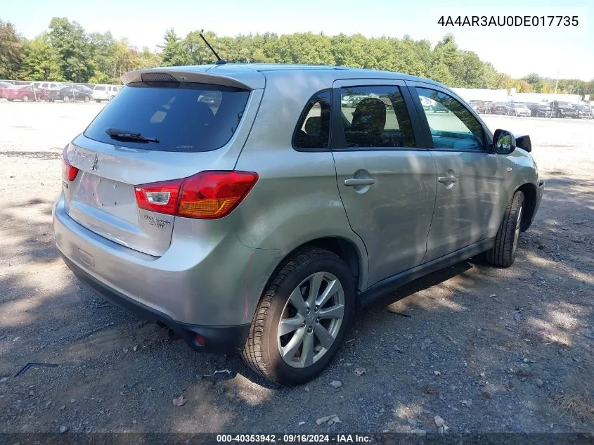 4A4AR3AU0DE017735 2013 Mitsubishi Outlander Sport Es