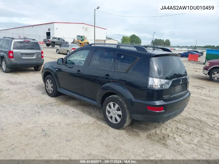 2013 Mitsubishi Outlander Es VIN: JA4AS2AW1DU010459 Lot: 40365071