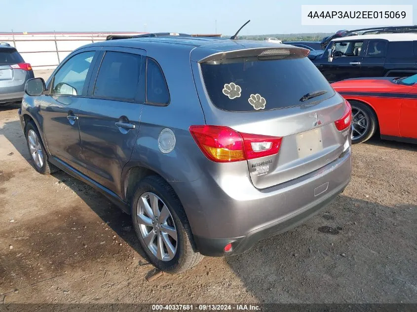 4A4AP3AU2EE015069 2014 Mitsubishi Outlander Sport Es