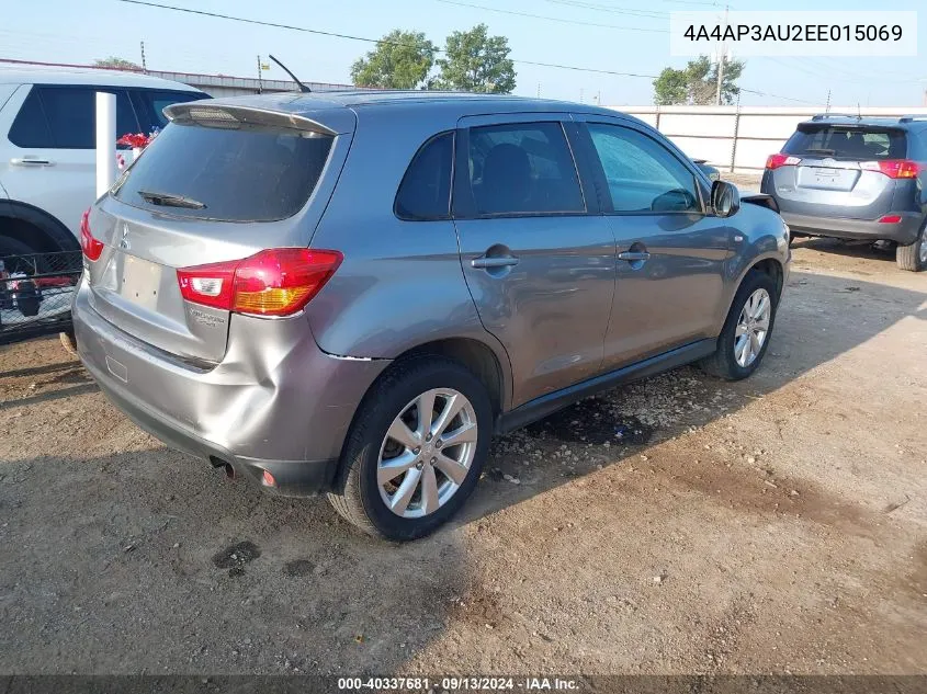 2014 Mitsubishi Outlander Sport Es VIN: 4A4AP3AU2EE015069 Lot: 40337681