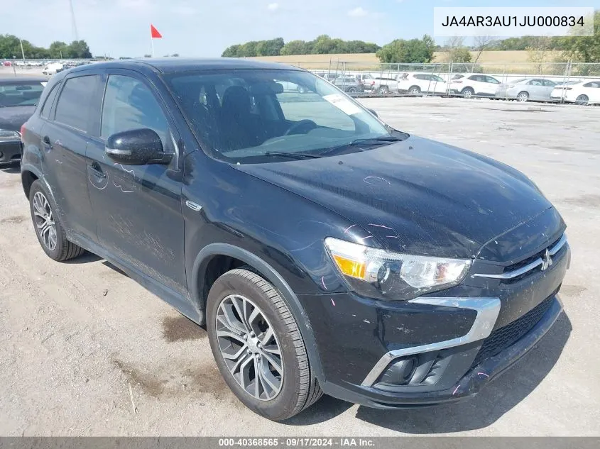 JA4AR3AU1JU000834 2018 Mitsubishi Outlander Sport 2.0 Es