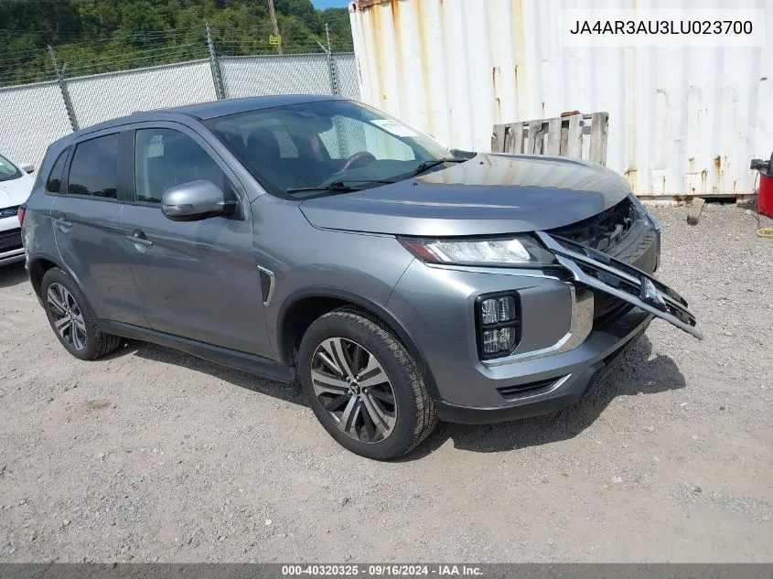 2020 Mitsubishi Outlander Sport 2.0 Be Awc/2.0 Es Awc/2.0 Se Awc/2.0 Sp Awc VIN: JA4AR3AU3LU023700 Lot: 40320325