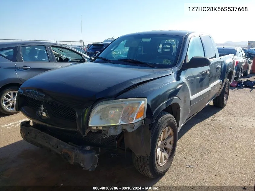 2006 Mitsubishi Raider Ls VIN: 1Z7HC28K56S537668 Lot: 40309786