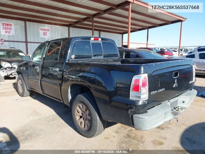 2006 Mitsubishi Raider Ls VIN: 1Z7HC28K56S537668 Lot: 40309786