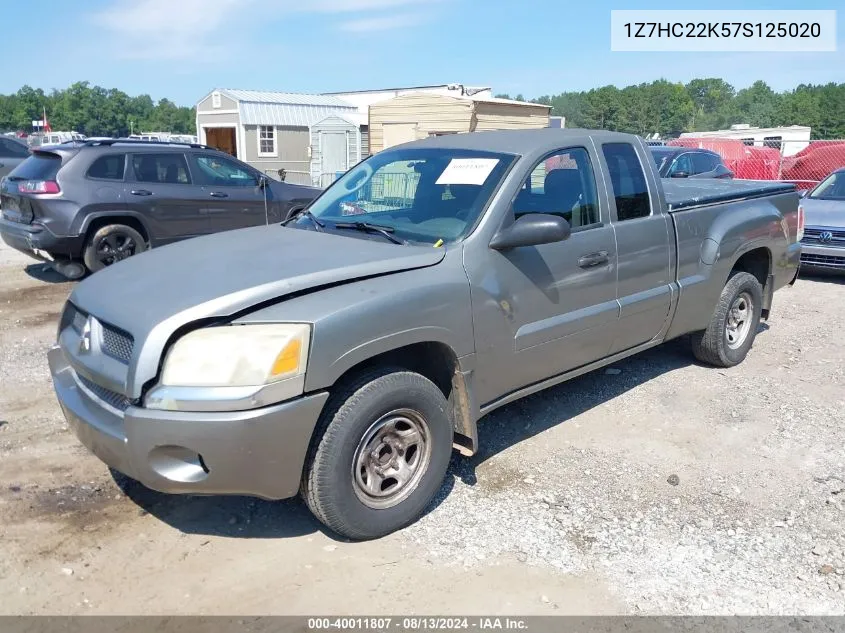 2007 Mitsubishi Raider Ls VIN: 1Z7HC22K57S125020 Lot: 40011807