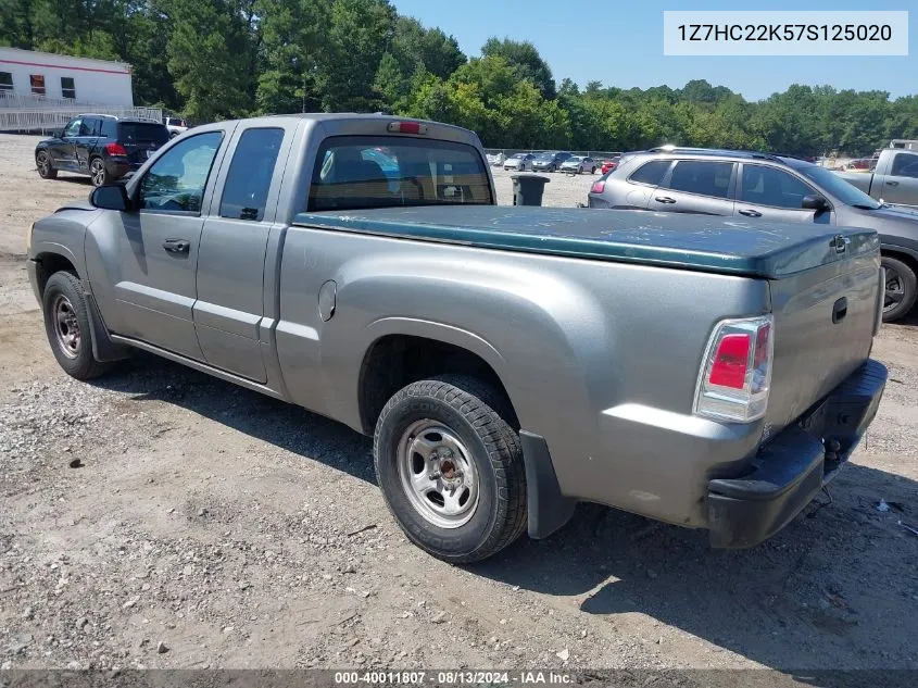 2007 Mitsubishi Raider Ls VIN: 1Z7HC22K57S125020 Lot: 40011807