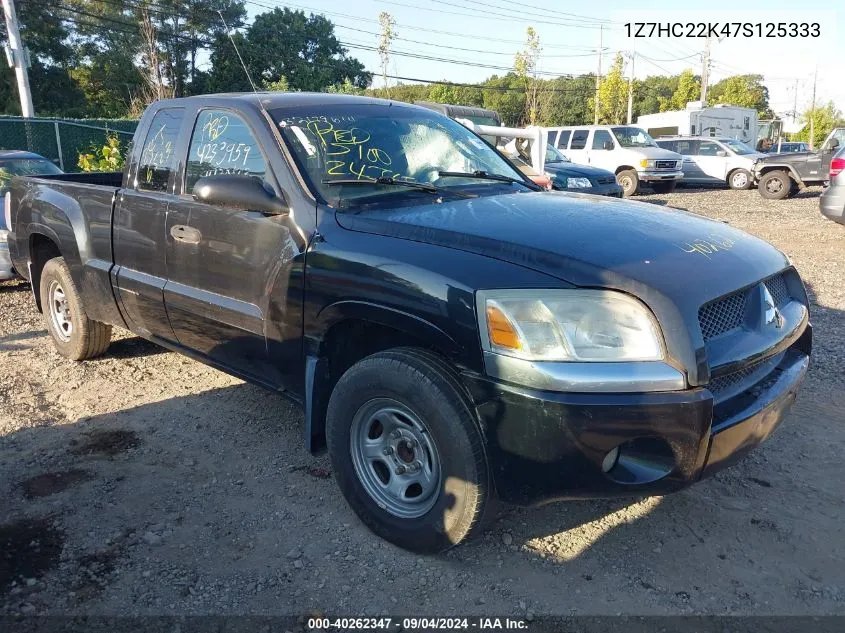 2007 Mitsubishi Raider Ls VIN: 1Z7HC22K47S125333 Lot: 40262347