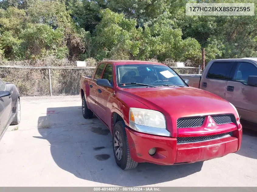 2008 Mitsubishi Raider Ls VIN: 1Z7HC28KX8S572595 Lot: 40148077