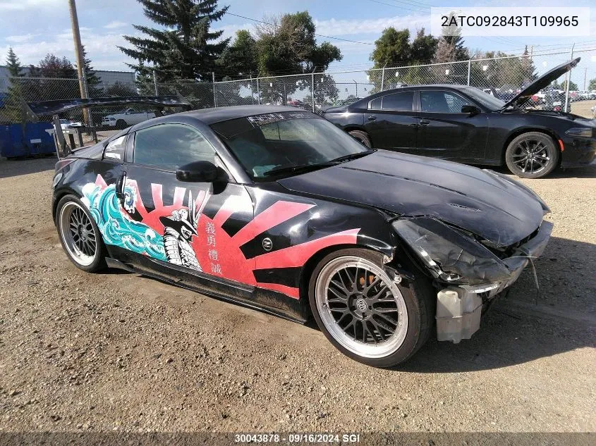 2003 Nissan 350Z Coupe VIN: 2ATC092843T109965 Lot: 30043878