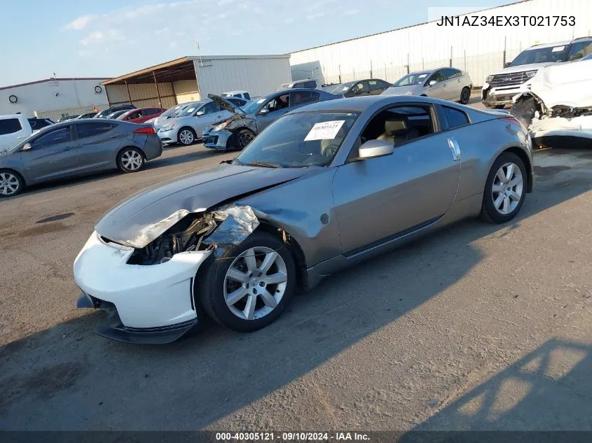 JN1AZ34EX3T021753 2003 Nissan 350Z Coupe