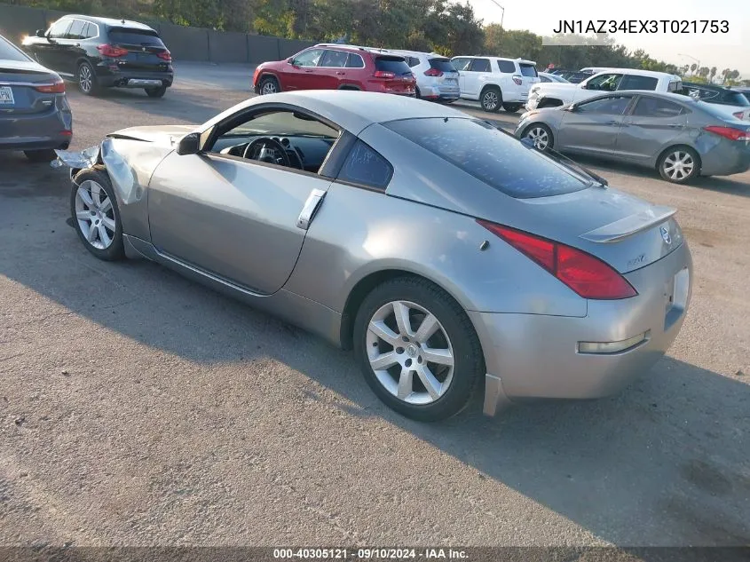 JN1AZ34EX3T021753 2003 Nissan 350Z Coupe