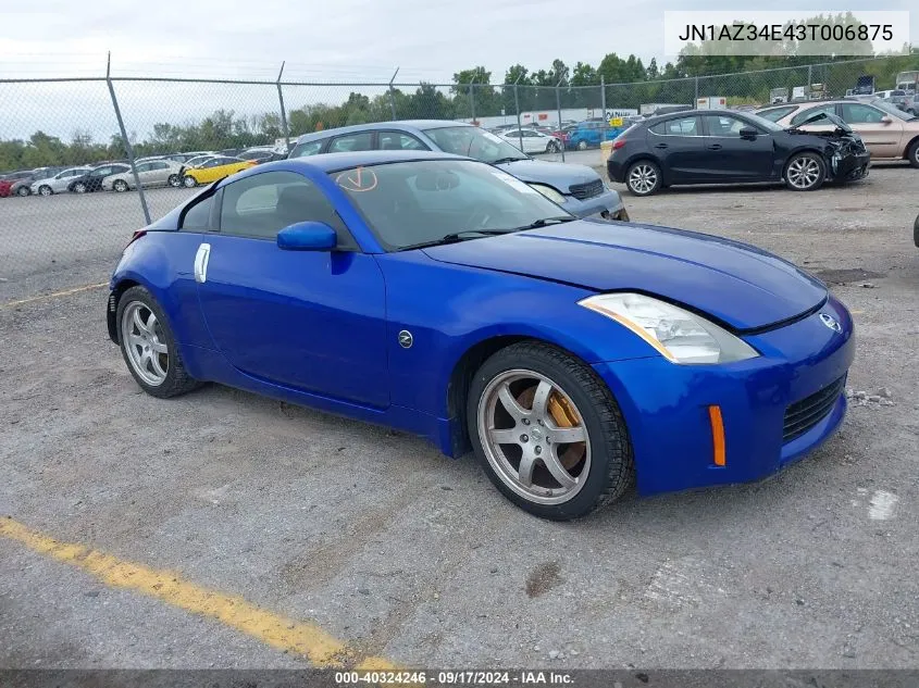 JN1AZ34E43T006875 2003 Nissan 350Z Track