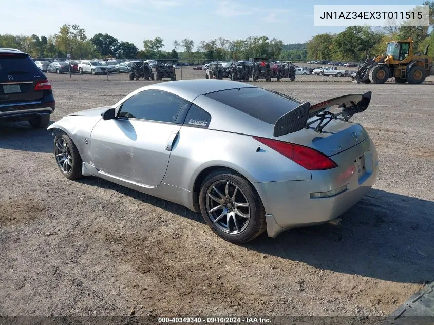 JN1AZ34EX3T011515 2003 Nissan 350Z Coupe