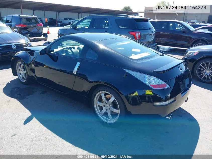 2004 Nissan 350Z Coupe VIN: JN1AZ34D84T164273 Lot: 40310894