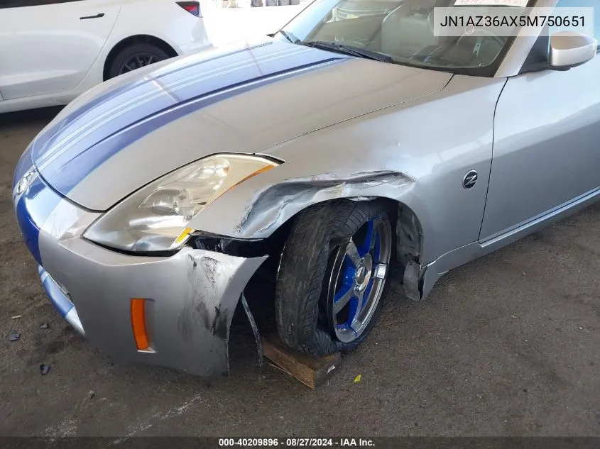 JN1AZ36AX5M750651 2005 Nissan 350Z Touring