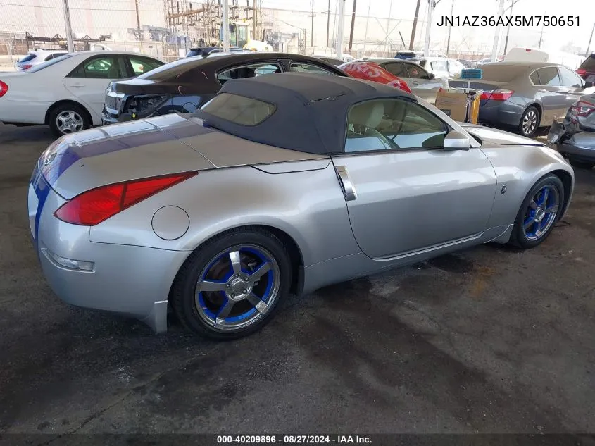 JN1AZ36AX5M750651 2005 Nissan 350Z Touring