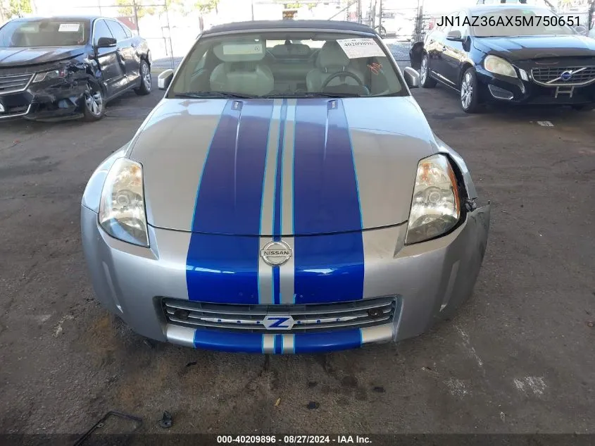 JN1AZ36AX5M750651 2005 Nissan 350Z Touring