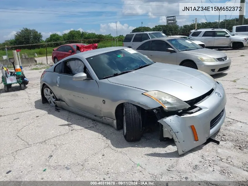 2005 Nissan 350Z Touring VIN: JN1AZ34E15M652372 Lot: 40319678