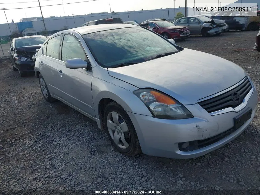 2008 Nissan Altima 2.5 S VIN: 1N4AL21E08C258911 Lot: 40353414