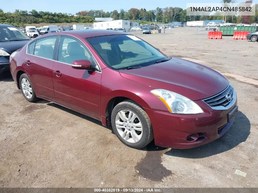 2012 Nissan Altima 2.5 S VIN: 1N4AL2AP4CN485842 Lot: 40352819