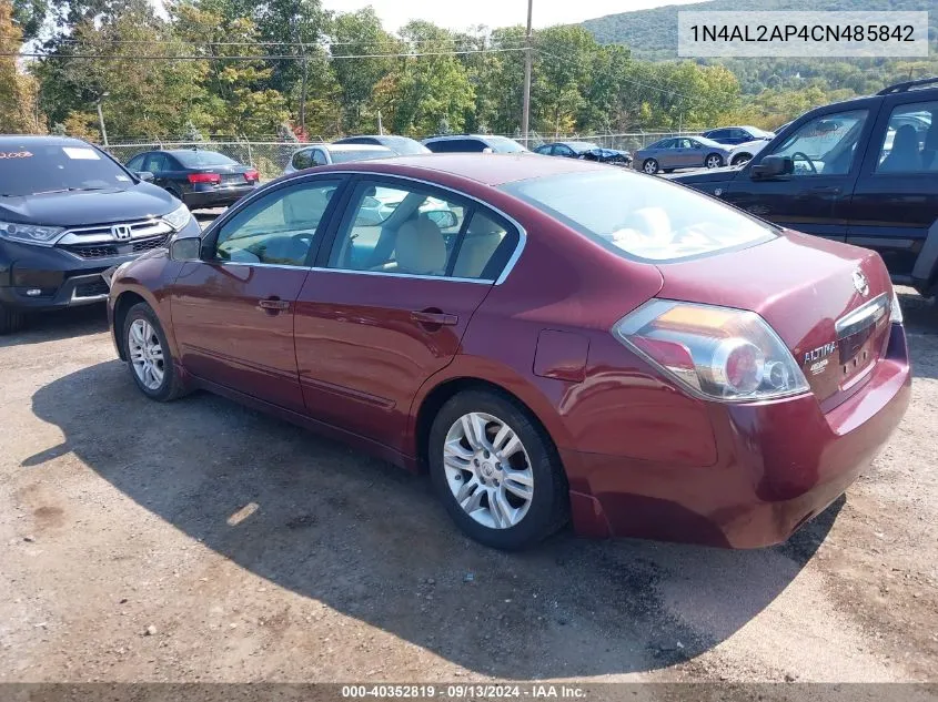 2012 Nissan Altima 2.5 S VIN: 1N4AL2AP4CN485842 Lot: 40352819