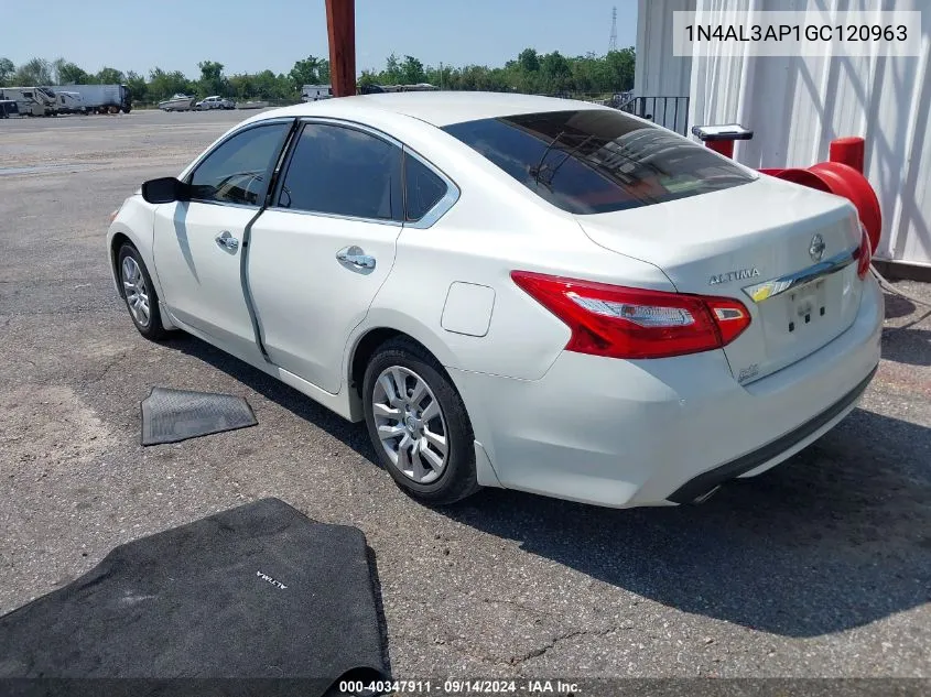 1N4AL3AP1GC120963 2016 Nissan Altima 2.5 S