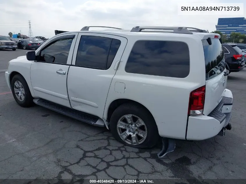 5N1AA08A94N713739 2004 Nissan Armada Se/Le