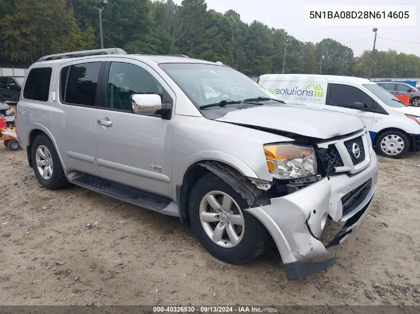 5N1BA08D28N614605 2008 Nissan Armada Se/Le