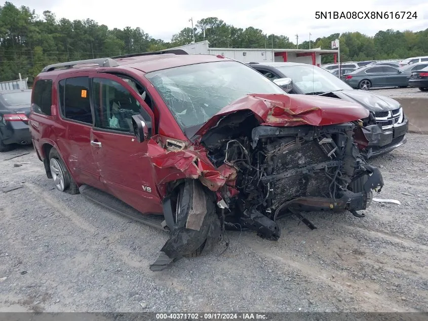 5N1BA08CX8N616724 2008 Nissan Armada Se