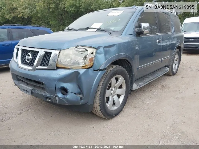 5N1BA0ND5AN619095 2010 Nissan Armada Se/Titanium/Platinum