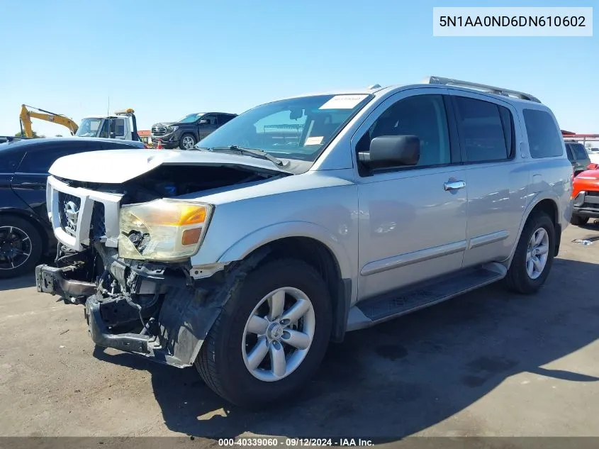 5N1AA0ND6DN610602 2013 Nissan Armada Sv