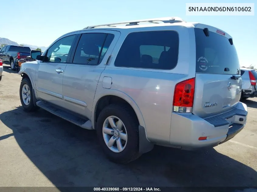 5N1AA0ND6DN610602 2013 Nissan Armada Sv