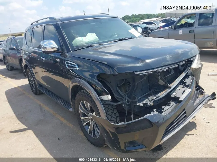 2018 Nissan Armada Sl VIN: JN8AY2ND4J9059400 Lot: 40353315