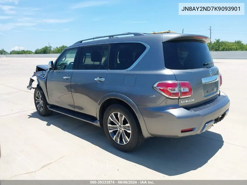 2019 Nissan Armada Sl VIN: JN8AY2ND7K9093901 Lot: 39333874